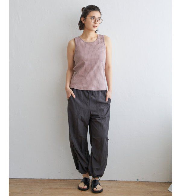 Lbc with Life「コットンUSA針抜きタンクトップ」|キャミソール|