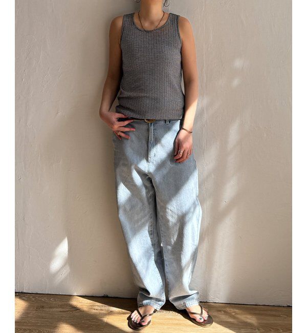 Lbc with Life「コットンUSA針抜きタンクトップ 25」|キャミソール|