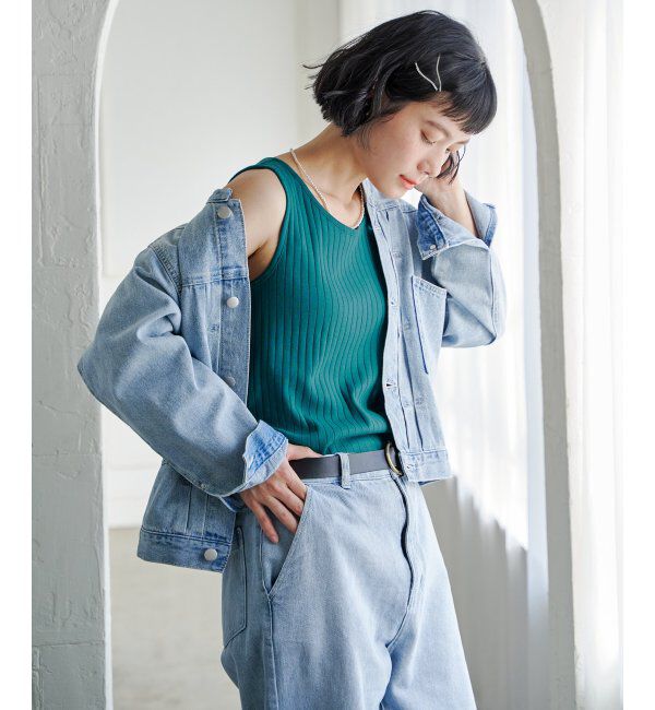 Lbc with Life「コットンUSA針抜きタンクトップ 25」|キャミソール|