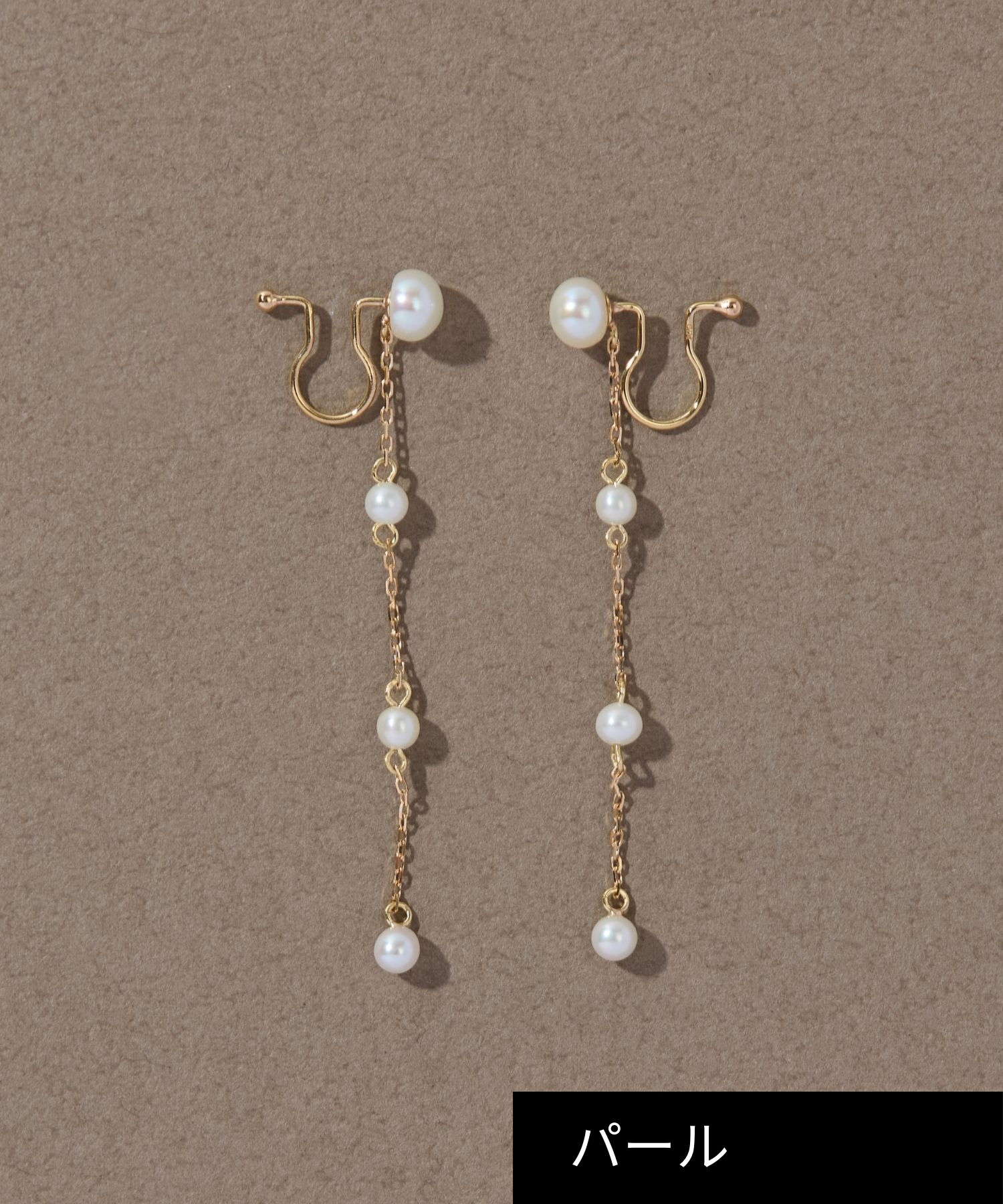 JUPITER「【K10】スノーパールイヤリング」|イヤリング|ゴールド