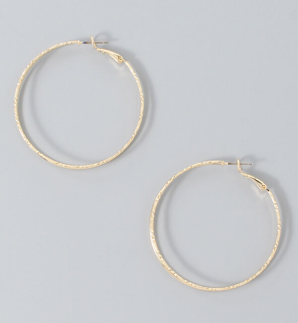 Phoebe「ダブルラインフープピアス」|ピアス|ゴールド