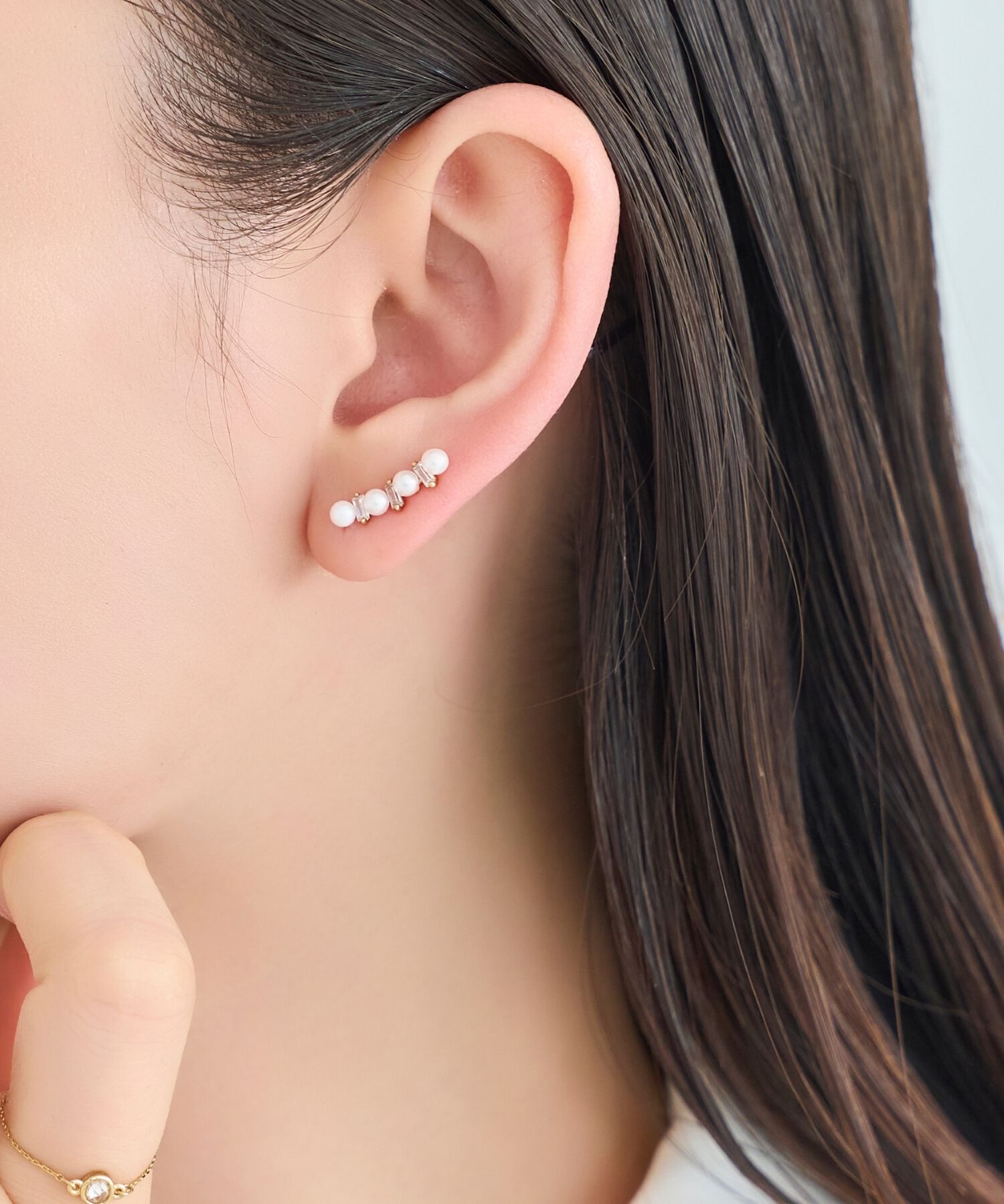 Phoebe「2wayパールブリンクピアス&イヤリング　ゴールド」|ピアス|