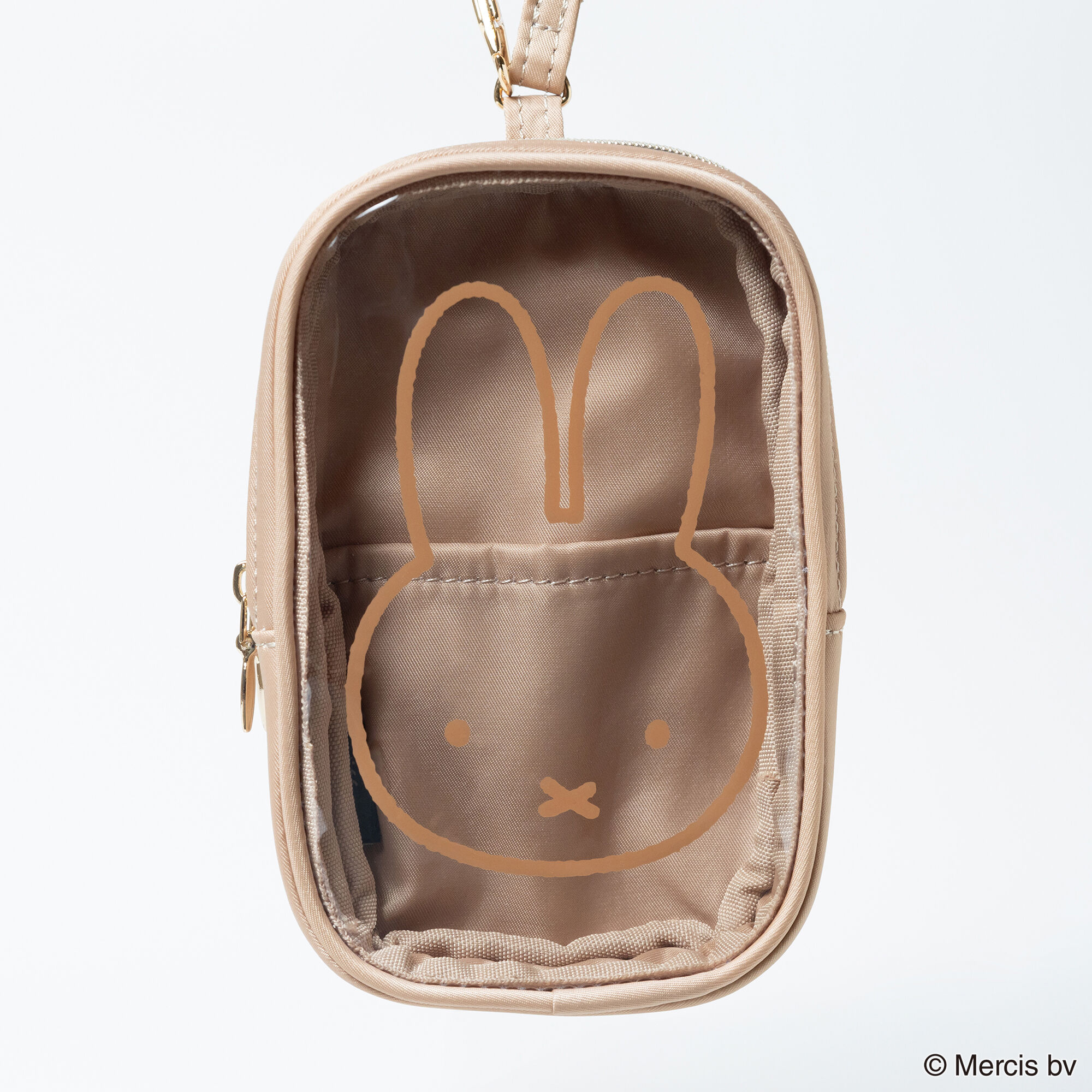  「MIFFY CLEARストラップ付きスクエアポーチ」|ポーチ|