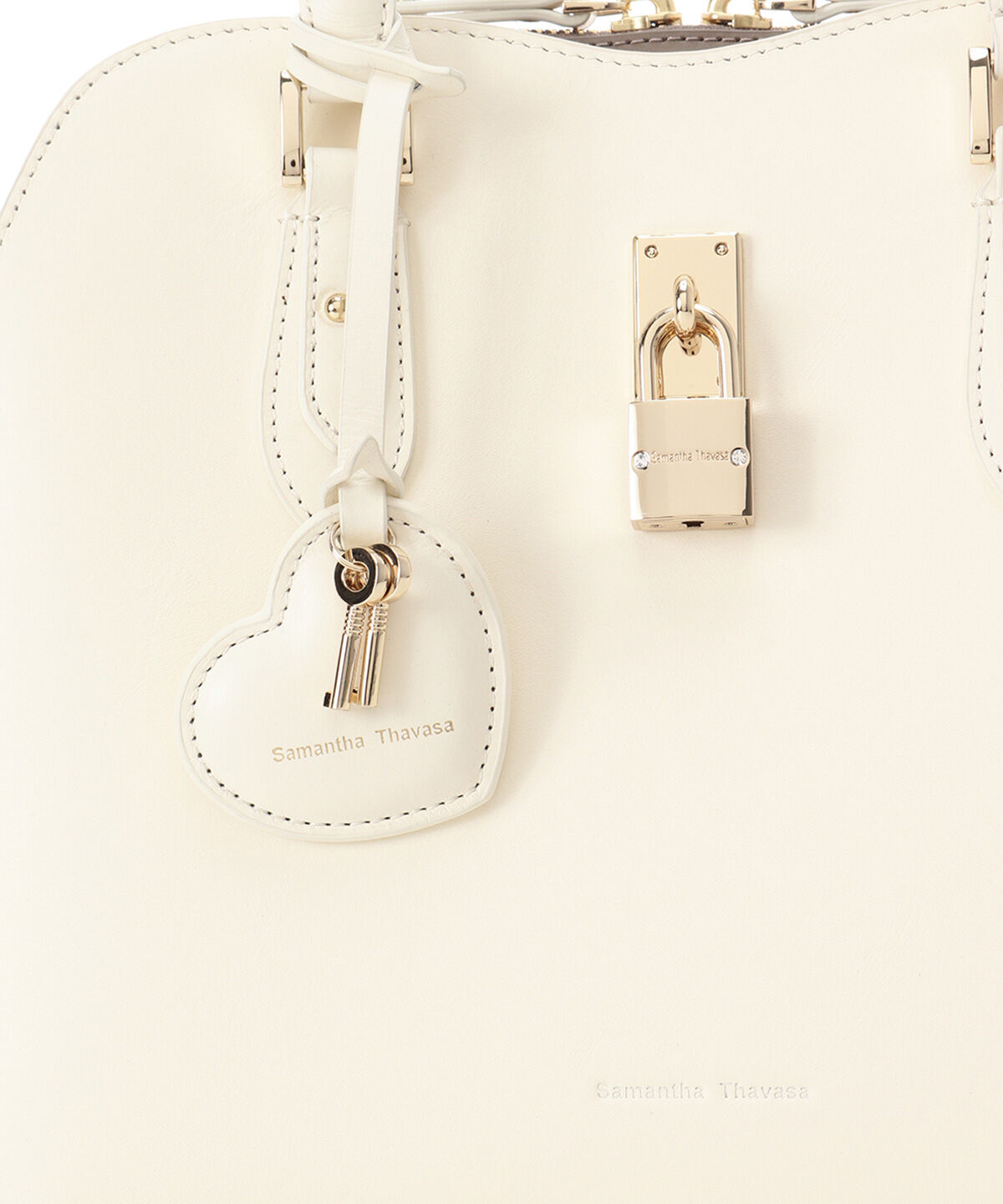 Samantha Thavasa「ハートモチーフレザーハンドバッグ 大サイズ」|ハンドバッグ|