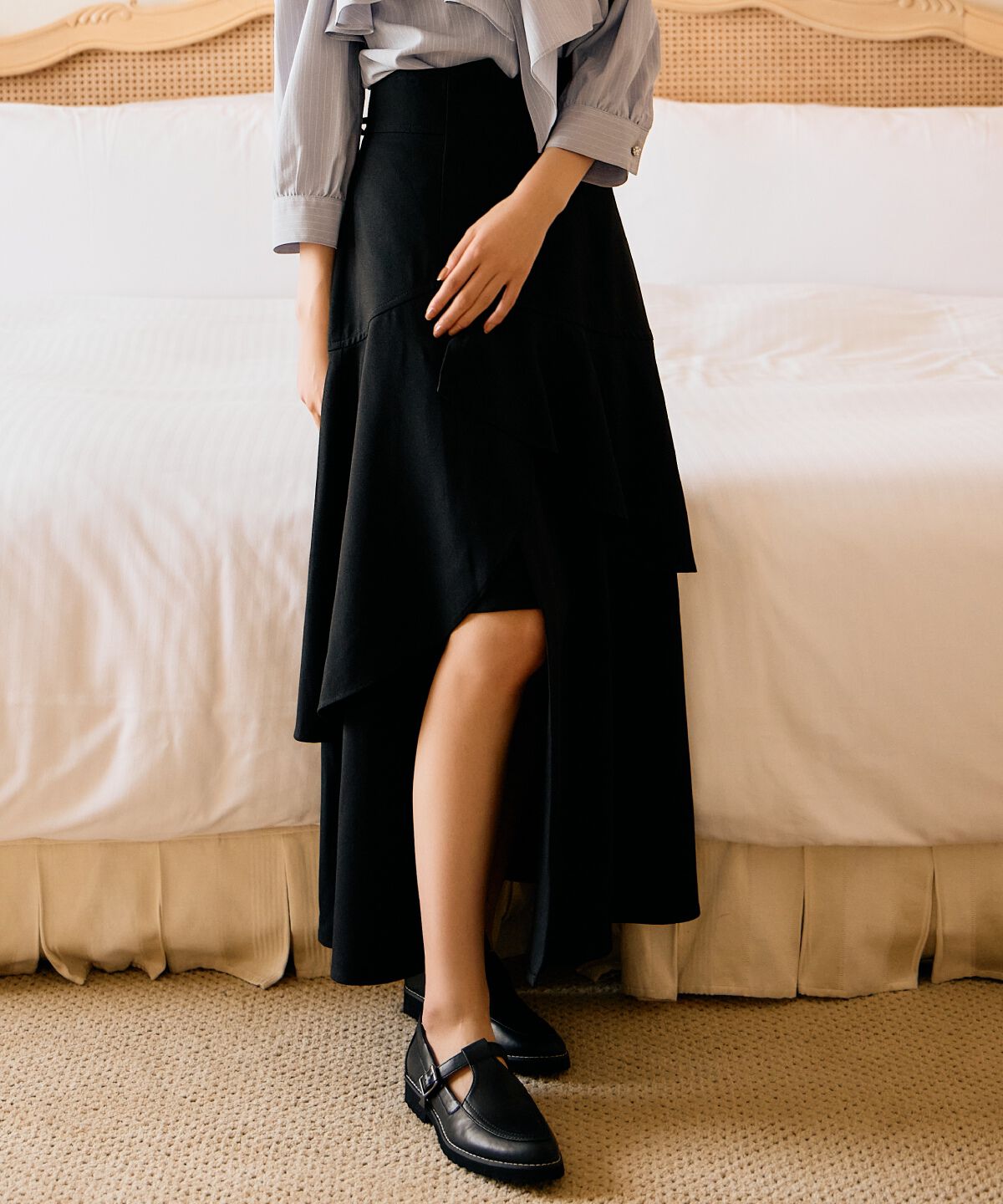 アンドクチュール「インナーミニティアードスカート」|フレア|