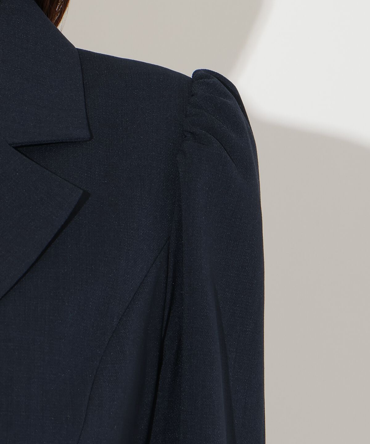 アンドクチュール「ジャケットレイヤードプリーツワンピース」|ワンピース|