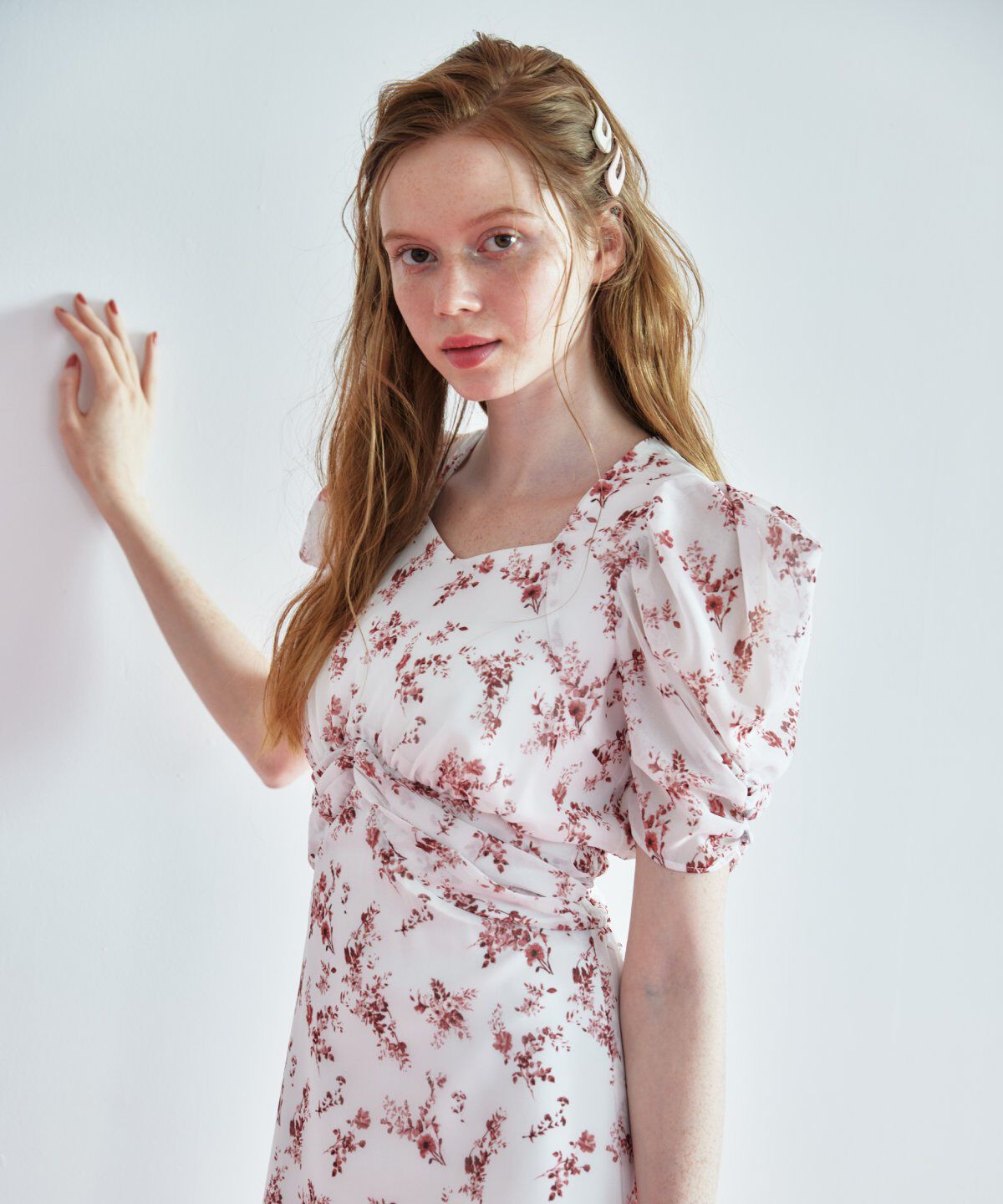 REDYAZEL「フラワープリントワンピース」|ワンピース|ピンク