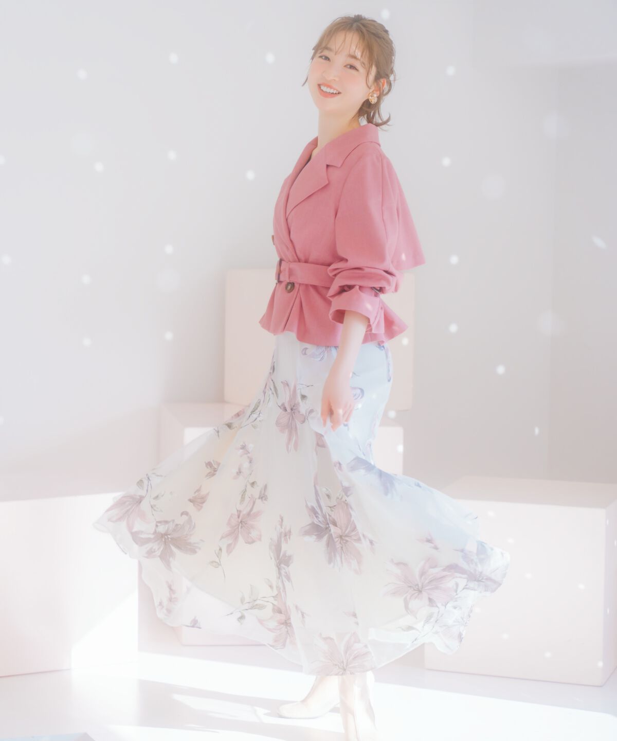 WILLSELECTION「ギャザー袖ショートトレンチ」|トレンチコート|