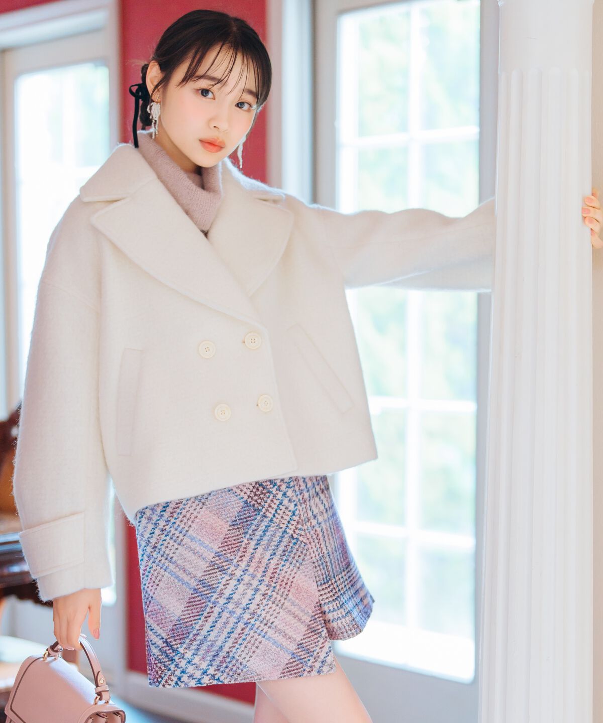 WILLSELECTION「Wボタンシャギーショートコート」|その他|