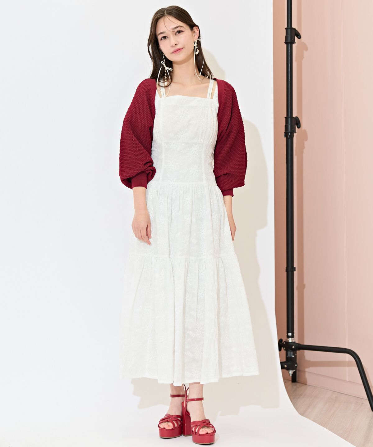 WILLSELECTION「ショート丈柄編みボレロ」|カーディガン|