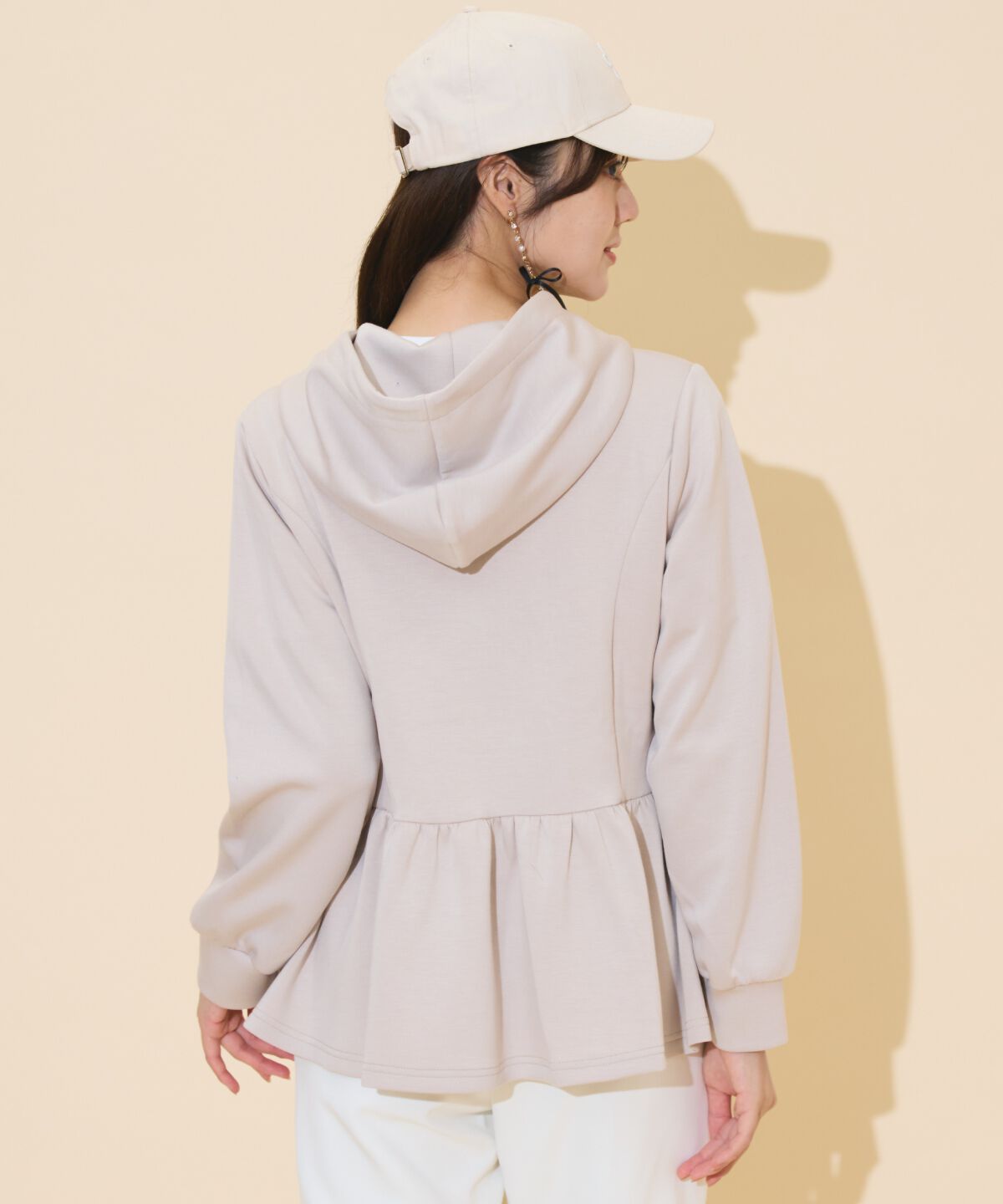 WILLSELECTION「ペプラムパーカー」|パーカー|