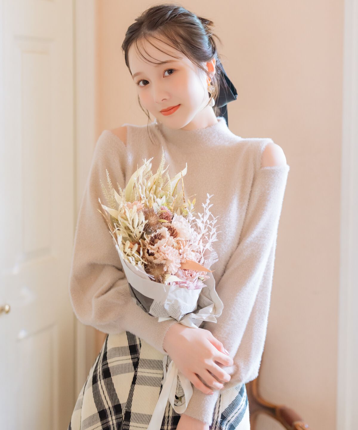 WILLSELECTION「ショルダースリットフェザープルオーバー」|ニット・セーター|