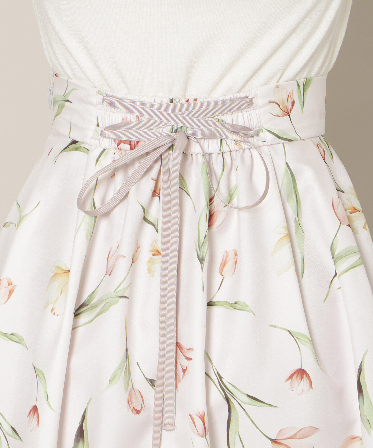 WILLSELECTION「チューリッププリントタックフレアスカート」|フレア|