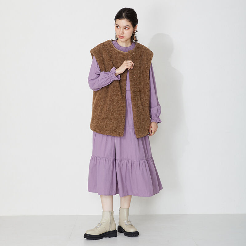 ORiental TRaffic「ビジューモチーフタンクソールブーツ/31432」|ショートブーツ|