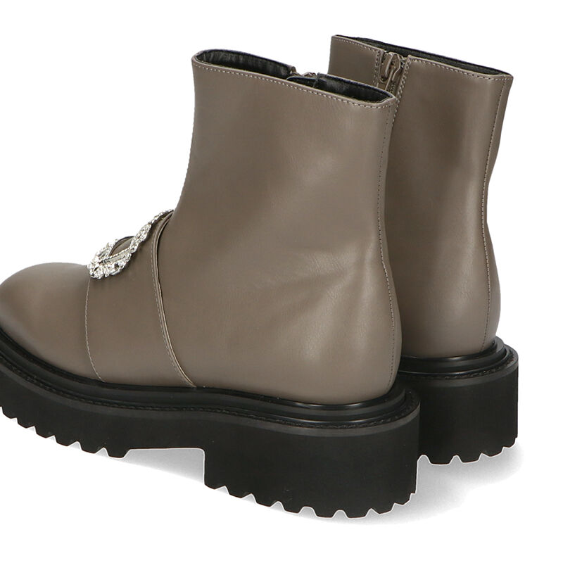 ORiental TRaffic「ビジューモチーフタンクソールブーツ/31432」|ショートブーツ|