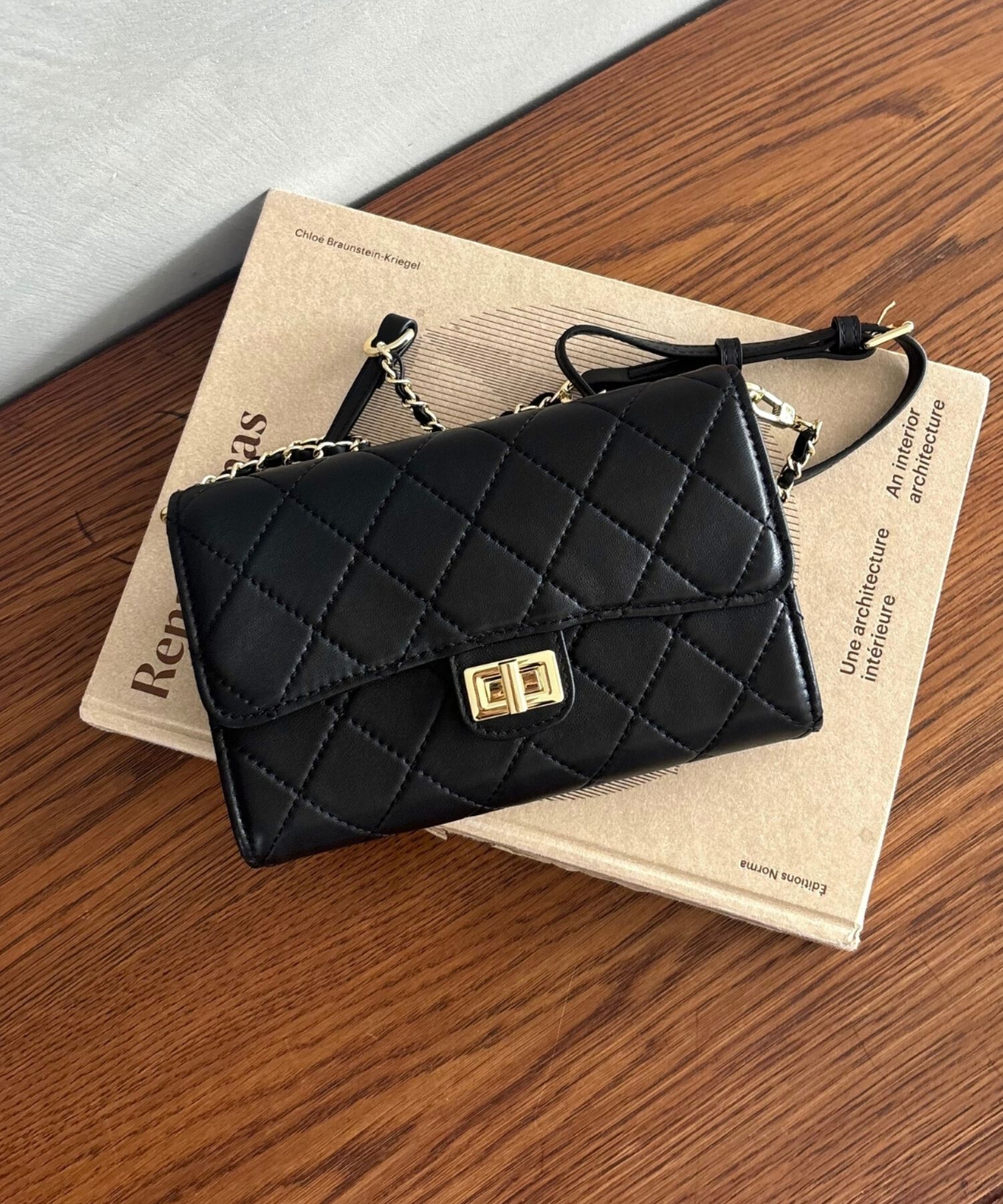 ORiental TRaffic「【BAG】キルティングお財布バッグ/BA-238 トレンド 人気 フェミニン カジュアル」|ショルダー・メッセンジャー|BLACK