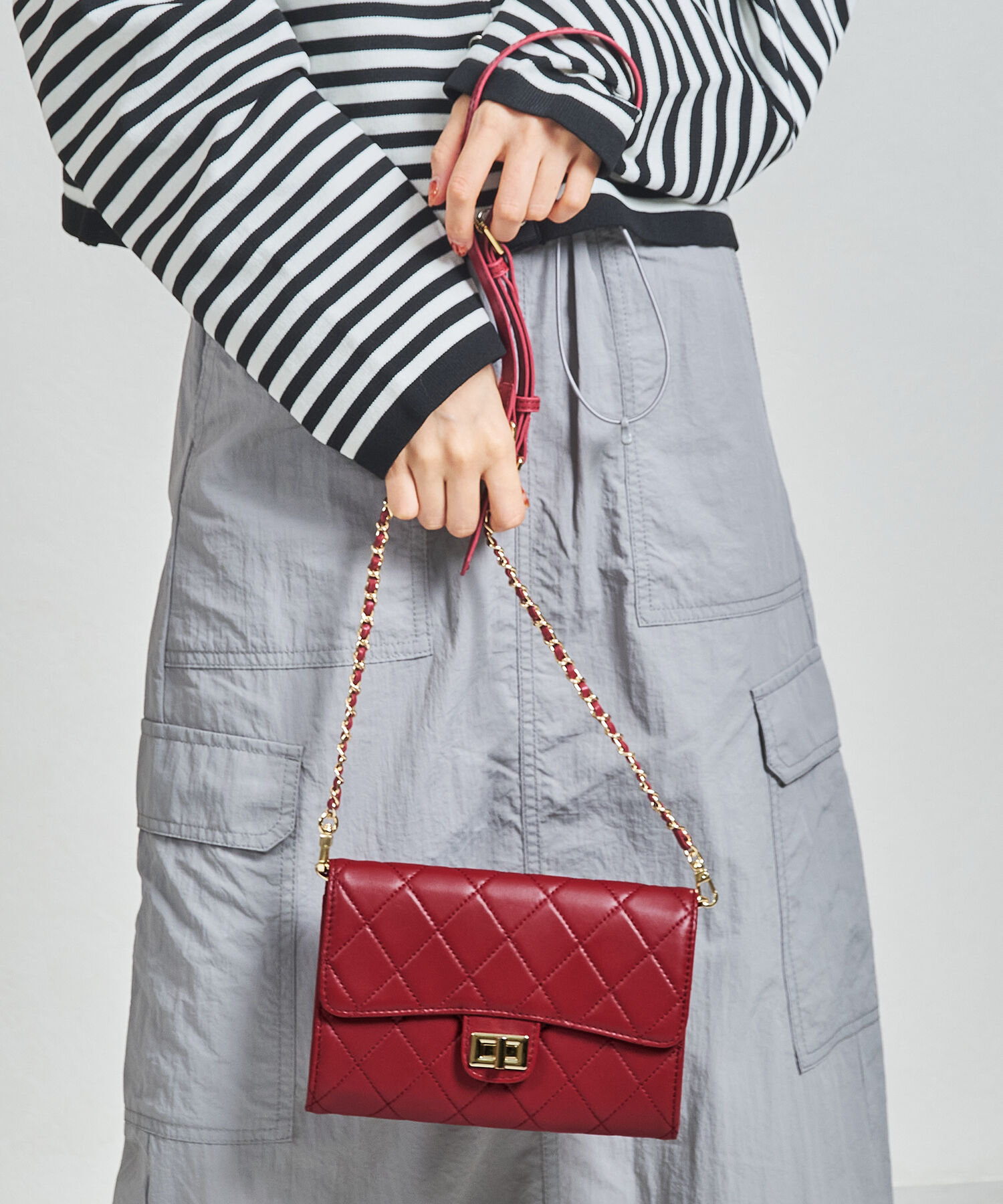 ORiental TRaffic「【BAG】キルティングお財布バッグ/BA-238 トレンド 人気 フェミニン カジュアル」|ショルダー・メッセンジャー|