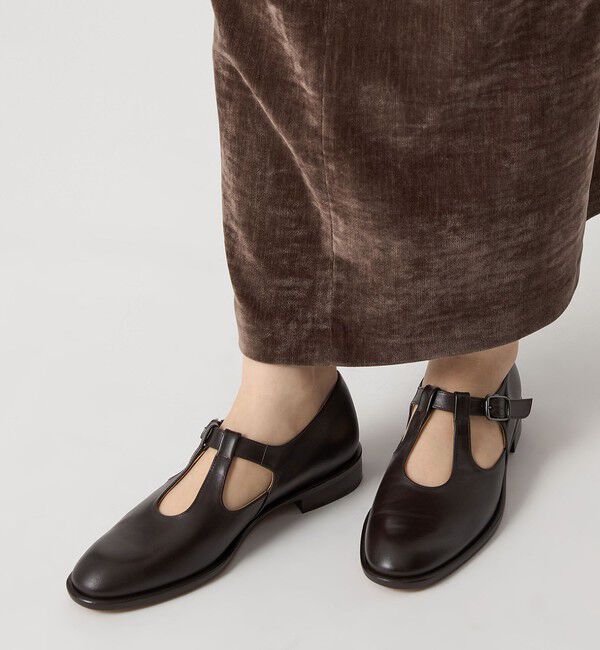 ODETTE E ODILE「ダブルTストラップ フラット25&uarr;」|ローファー|