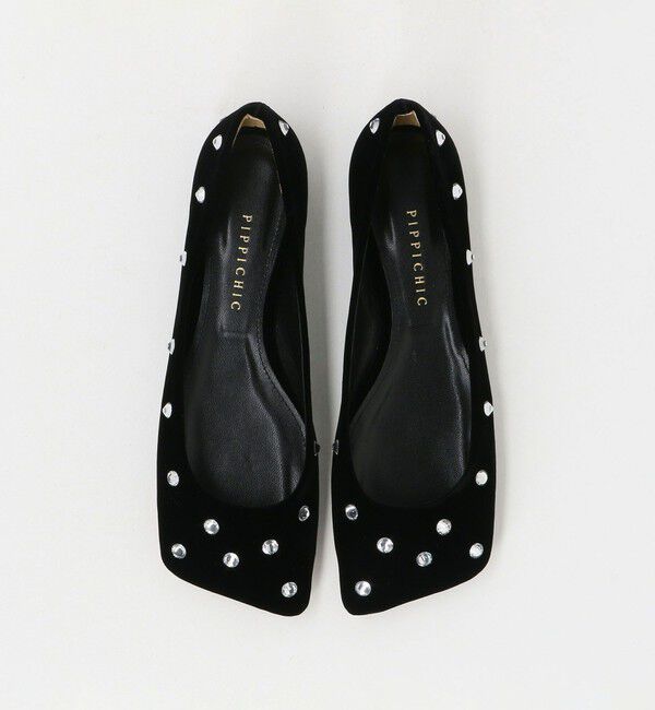 UNITED ARROWS「＜PIPPICHIC＞LINDA BIJOU フラットシューズ」|その他|BLACK
