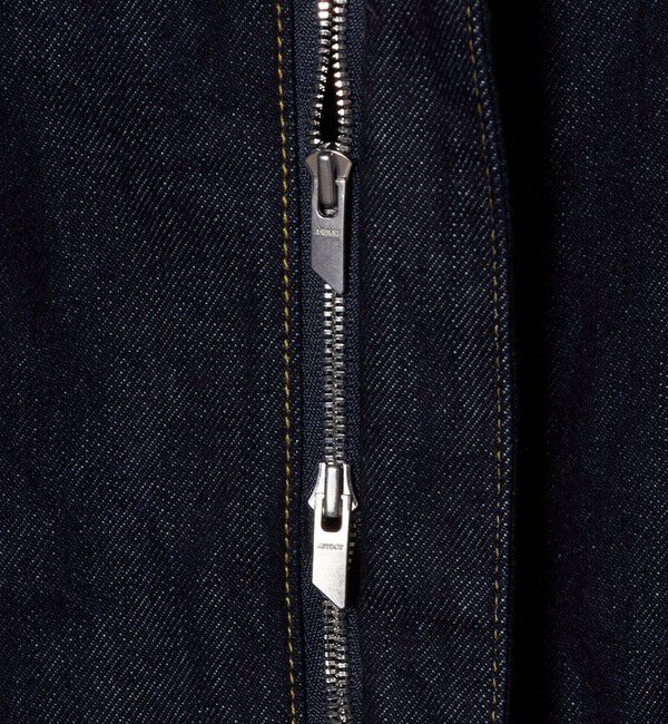 ASTRAET「＜ASTRAET＞デニム ノーカラー ジップブルゾン UNISEX」|デニムジャケット|