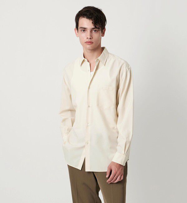 UNITED ARROWS「ワンフォーティー トロピカル レギュラーカラーシャツ」|シャツ・ブラウス|OFF WHITE