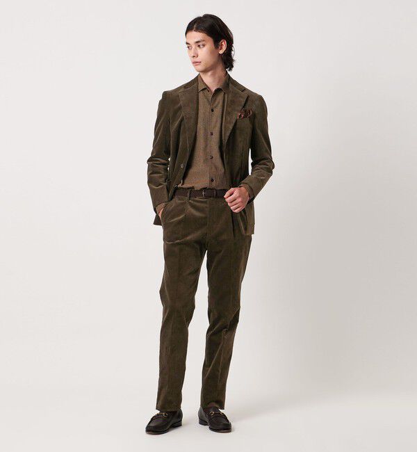 UNITED ARROWS「VISCONTI コーデュロイ 1プリーツ パンツ R-MODEL」|スーツ|