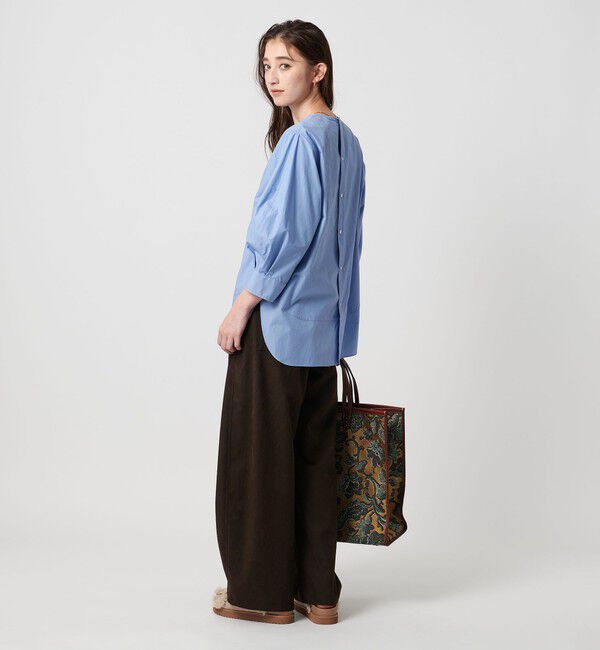 UNITED ARROWS「オックス コンビ シャツ ブラウス ‐ウォッシャブル‐」|シャツ・ブラウス|