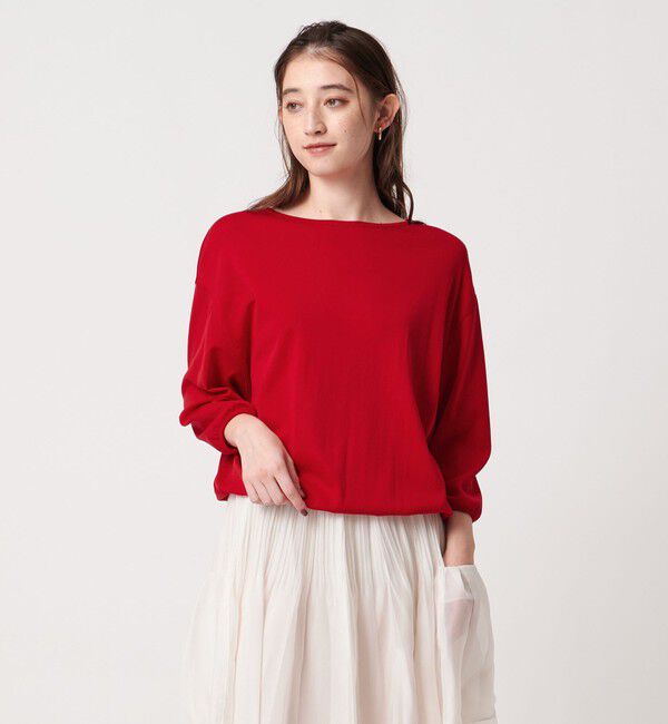 UNITED ARROWS「LIGHT フライス カットソー」|Tシャツ・カットソー|RED