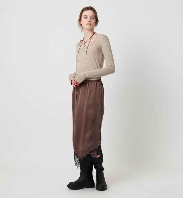 ASTRAET「＜ASTRAET＞ハイゲージ テンジク Uネックカットソー」|Tシャツ・カットソー|