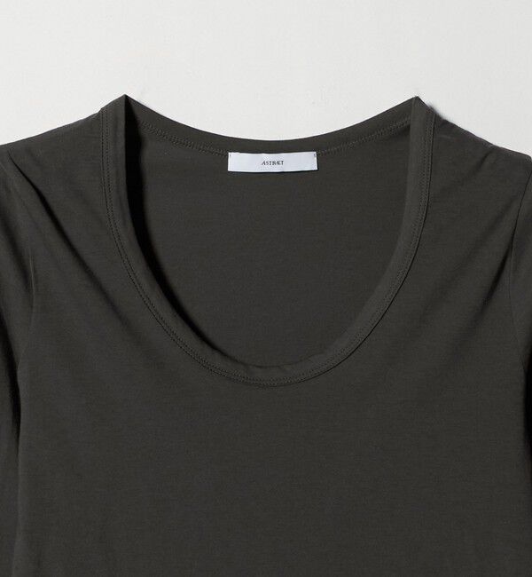 ASTRAET「＜ASTRAET＞ハイゲージ テンジク Uネックカットソー」|Tシャツ・カットソー|