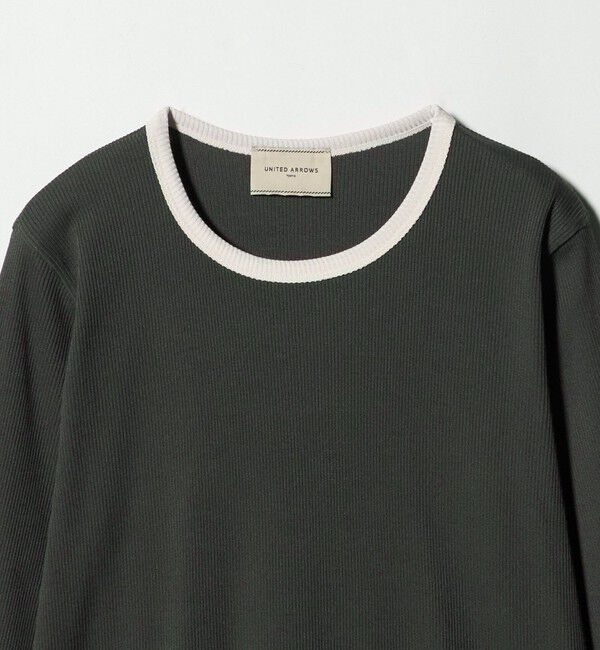UNITED ARROWS「リブ バイカラー パイピング カットソー」|Tシャツ・カットソー|
