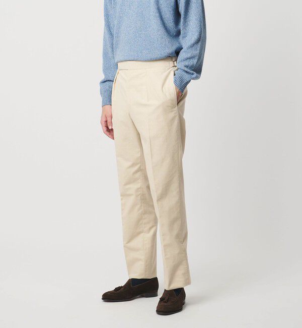 UNITED ARROWS「モールスキン 1プリーツ スラックス」|スラックス|