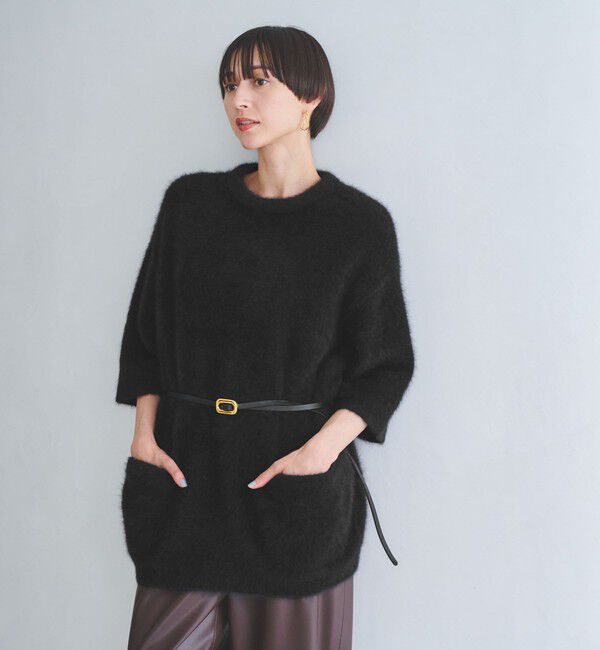 UNITED ARROWS「フォックスカシミヤ オーバーミドル プルオーバー」|ニット・セーター|