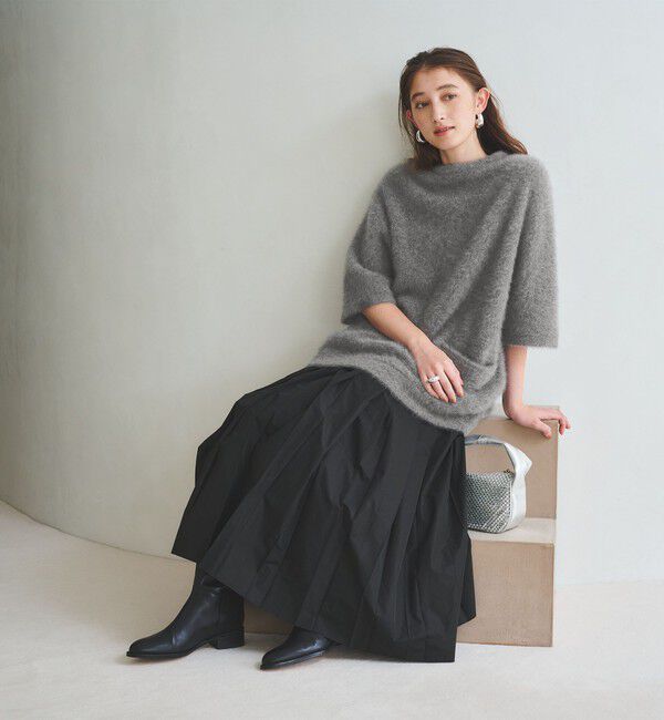 UNITED ARROWS「フォックスカシミヤ オーバーミドル プルオーバー」|ニット・セーター|