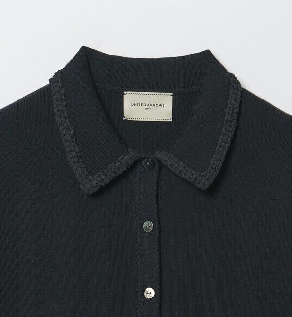 UNITED ARROWS「レディー ポロコンビ  ロングスリーブニット」|カーディガン|