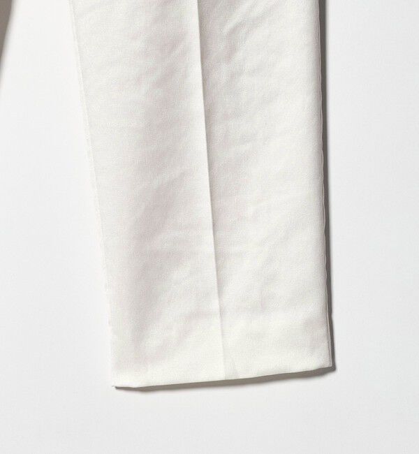 UNITED ARROWS「シャイニー スリム パンツ WHITE ‐ストレッチ ウォッシャブル‐」|スラックス|