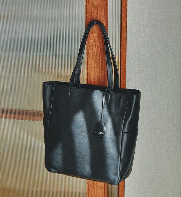 UNITED ARROWS green label relaxing「GLR ファンクショナル タテ V2 レザー トートバッグ」|トートバッグ|BLACK