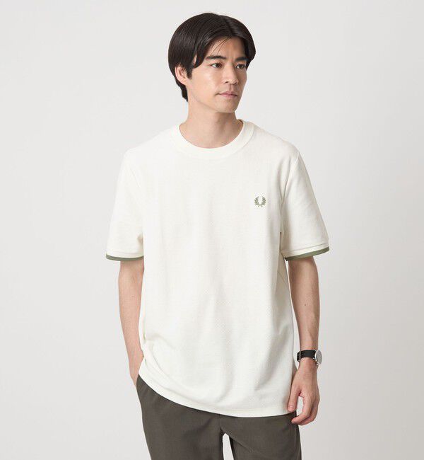 UNITED ARROWS green label relaxing「＜FRED PERRY＞ティップカフ カノコ Tシャツ」|Tシャツ・カットソー|NATURAL