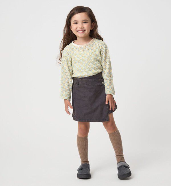 UNITED ARROWS green label relaxing「花柄 ジャガードトップス / キッズ  100cm-160cm」|Tシャツ・カットソー|