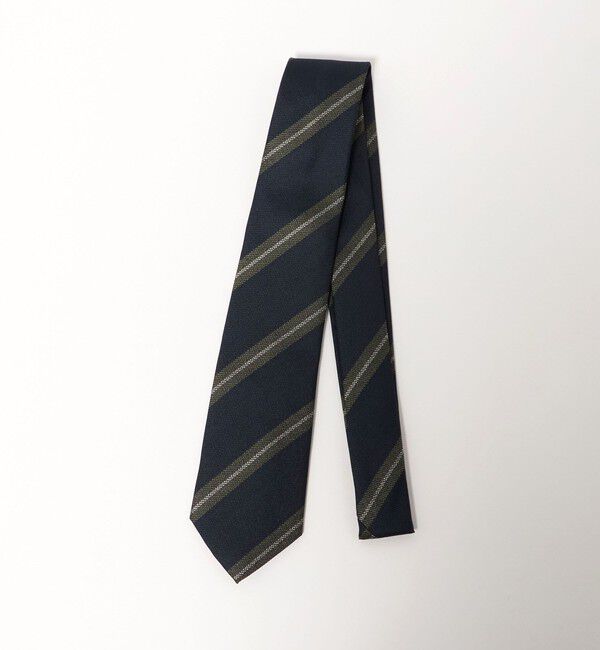 UNITED ARROWS green label relaxing「GLR シルク1 8.0cm ストライプ2 ネクタイ」|ネクタイ・蝶ネクタイ|NAVY