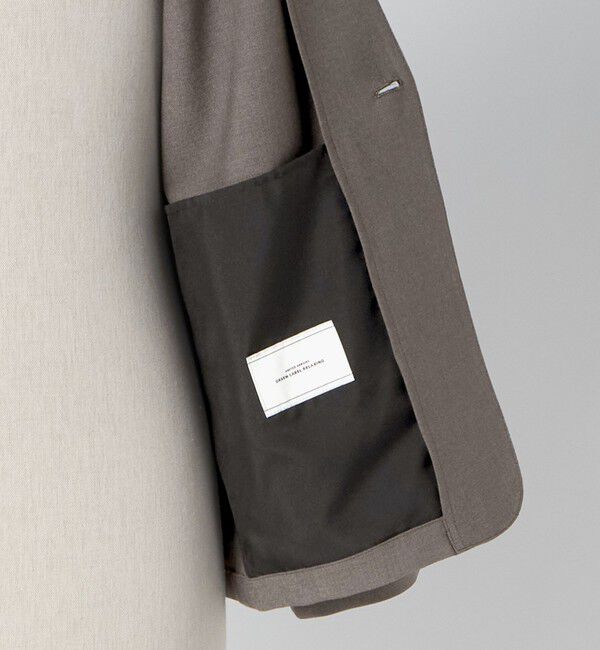 UNITED ARROWS green label relaxing「A+ ウールライク 1B ノーカラージャケット -ウォッシャブル・ストレッチ-」|ノーカラージャケット|