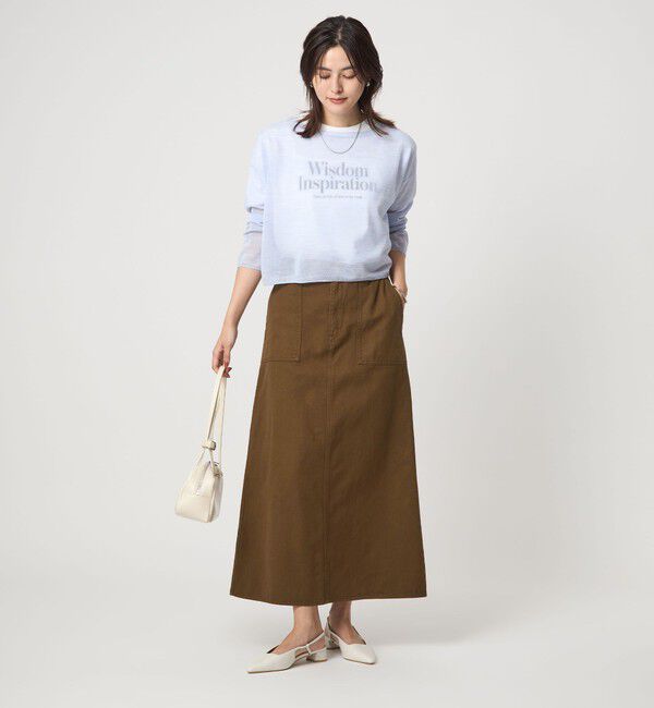 UNITED ARROWS green label relaxing「デニム スカート」|台形|