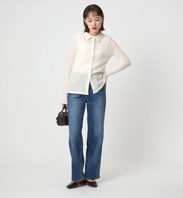 UNITED ARROWS green label relaxing「レース ポロプルオーバー」|Tシャツ・カットソー|