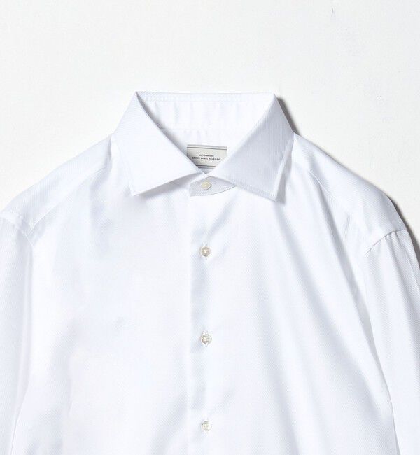 UNITED ARROWS green label relaxing「MADE BY HITOYOSHI フレンチツイル ワイドカラー ドレスシャツ」|シャツ・ブラウス|