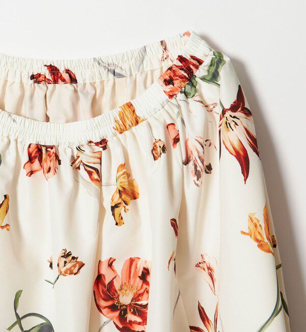 EMMEL REFINES「＜EMMEL REFINES＞EM ミディアムフラワープリント ボリューム スカート」|スカート|