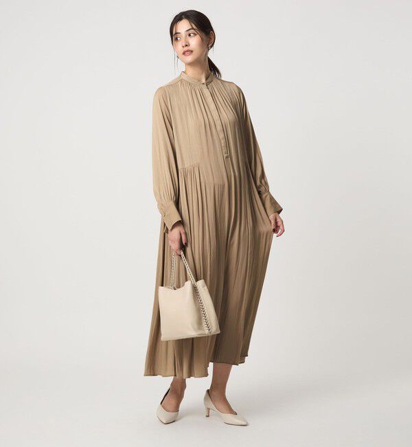 UNITED ARROWS green label relaxing「キリカエ ギャザー ワンピース 3」|ドレス|