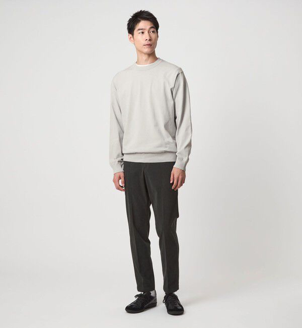 UNITED ARROWS green label relaxing「コットン ポリエステル クルーネック ニット」|ニット・セーター|