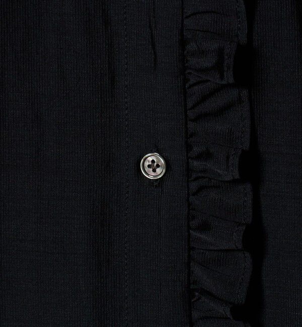 UNITED ARROWS green label relaxing「フロントネック フリル ブラウス」|シャツ・ブラウス|