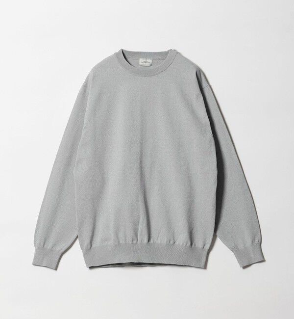 UNITED ARROWS green label relaxing「A+ MOULINE ポリエステル クルーネック ニット -ウォッシャブル-」|ニット・セーター|