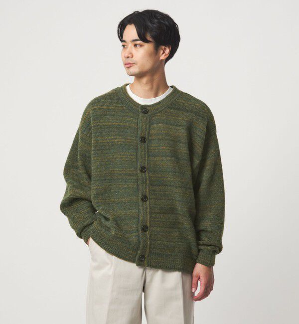 UNITED ARROWS green label relaxing「【WEB限定】＜GLR or＞カスリ風 クルーネック カーディガン」|カーディガン|KELLY